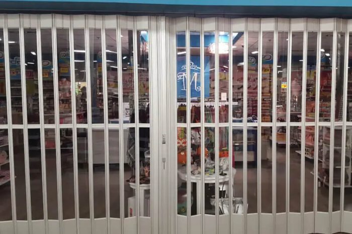 Side Folding Full Enclosure Security Grilles - 677 - Image 1